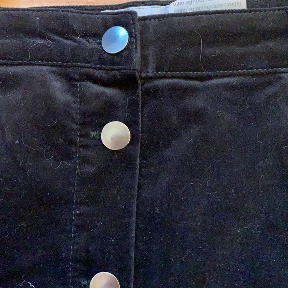 NWT Pure Collection Washed Velvet Button Skirt 12 - Picture 6 of 8
